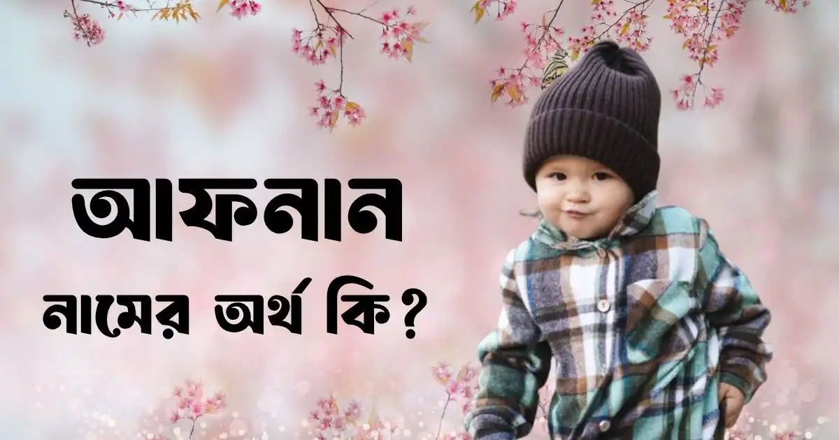 আফনান নামের অর্থ কি
