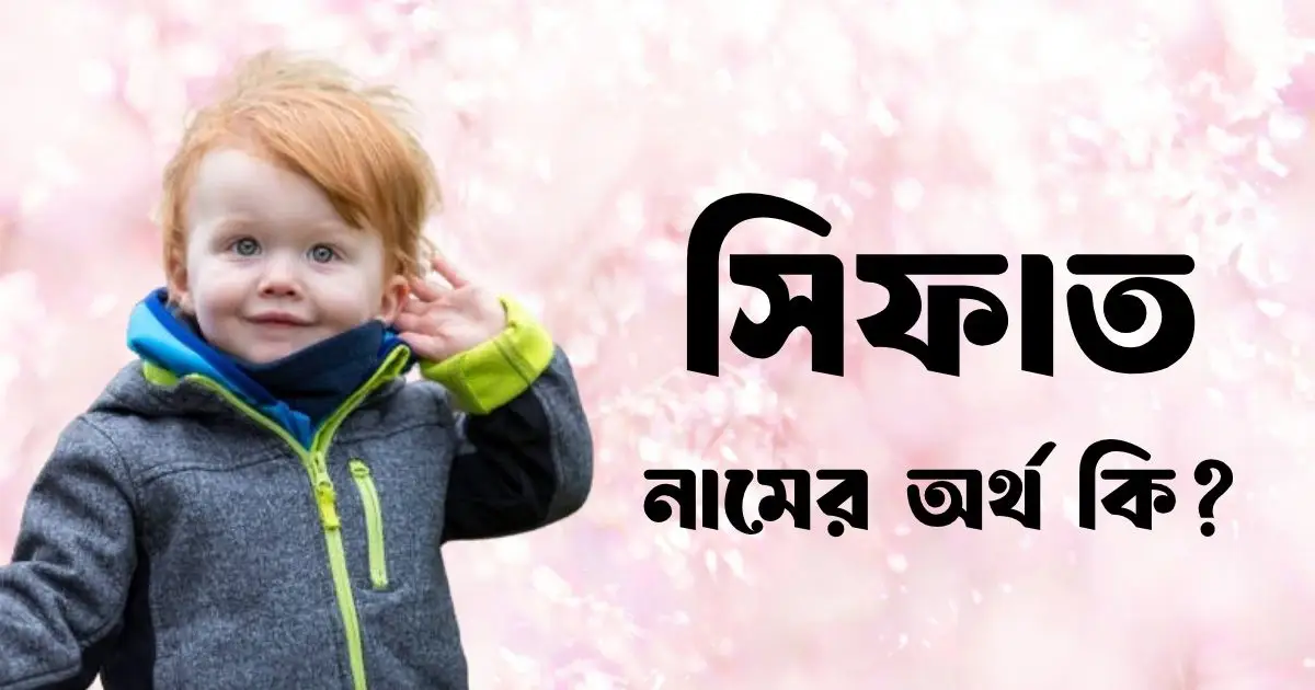 সিফাত নামের অর্থ কি