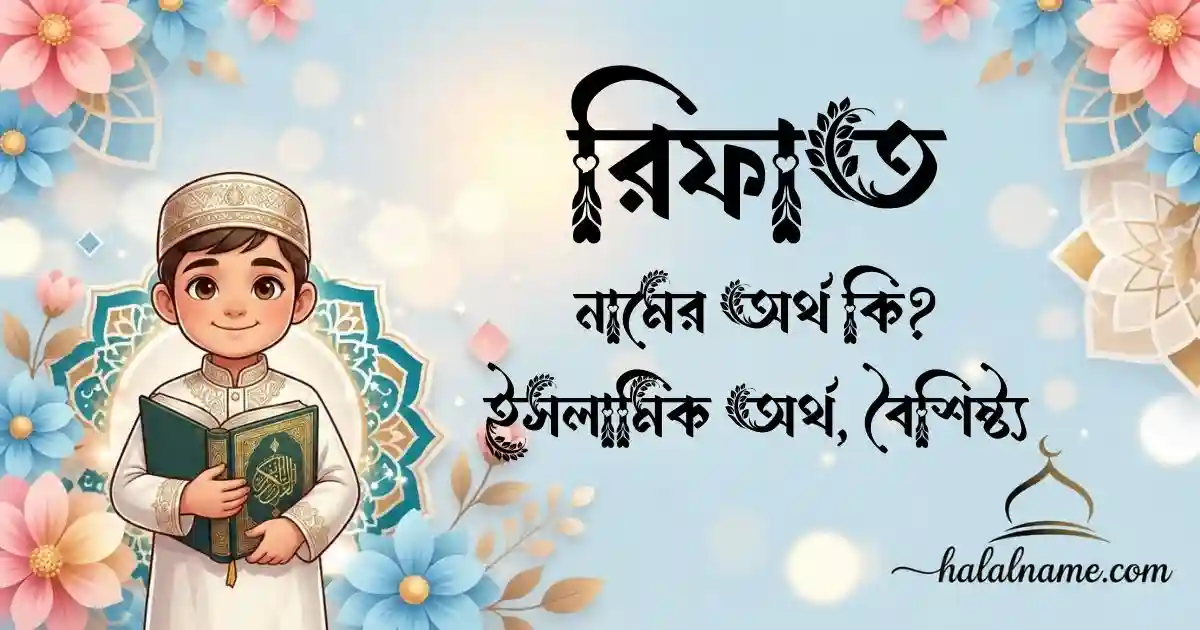 রিফাত নামের অর্থ কি ইসলামিক অর্থ, বৈশিষ্ট্য